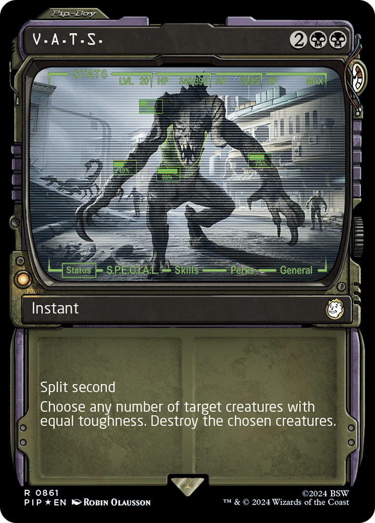 V.A.T.S. (Showcase) (Surge Foil) [Fallout] | Card Merchant Takapuna