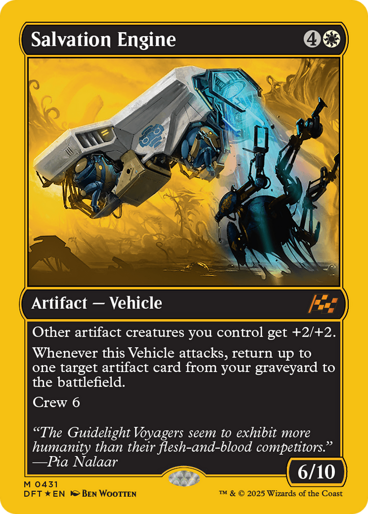 Salvation Engine (First-Place Foil) [Aetherdrift] | Card Merchant Takapuna