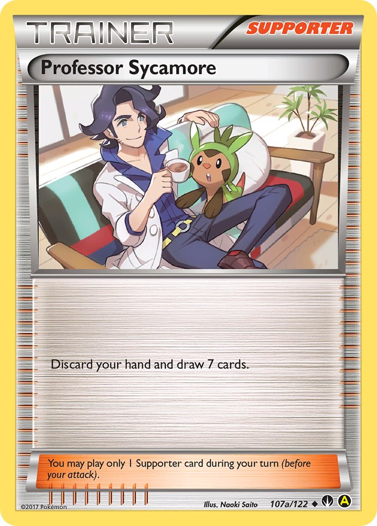 Professor Sycamore (107a/122) [Alternate Art Promos] | Card Merchant Takapuna