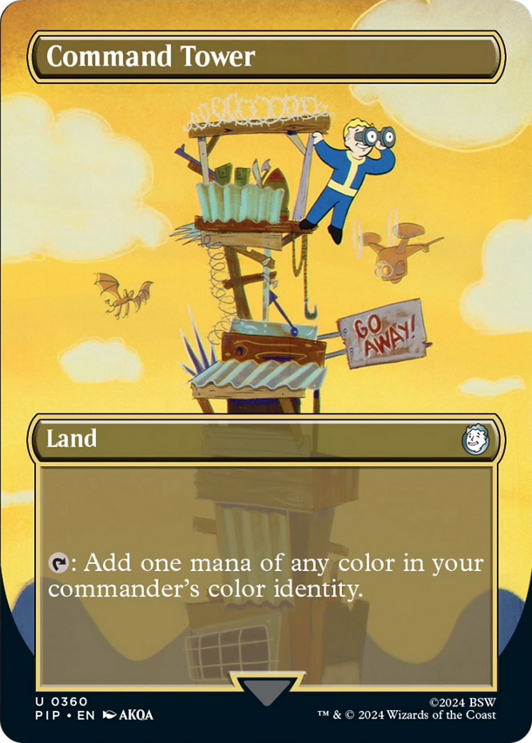 Command Tower (Borderless) [Fallout] | Card Merchant Takapuna