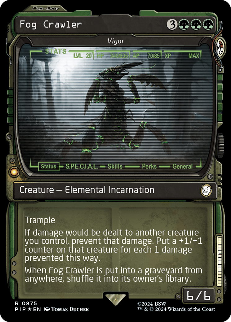 Fog Crawler - Vigor (Showcase) (Surge Foil) [Fallout] | Card Merchant Takapuna