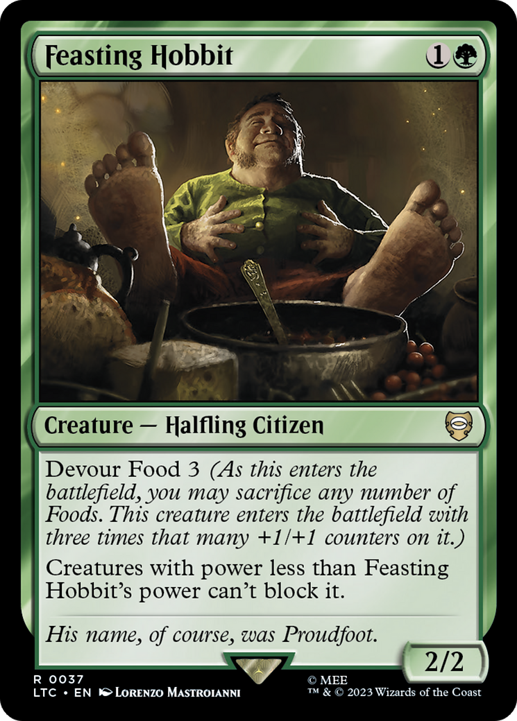 Feasting Hobbit [The Lord of the Rings: Tales of Middle-Earth Commander] | Card Merchant Takapuna