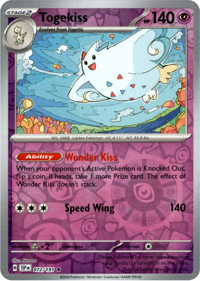 Togekiss (072/191) [Scarlet & Violet: Surging Sparks] | Card Merchant Takapuna