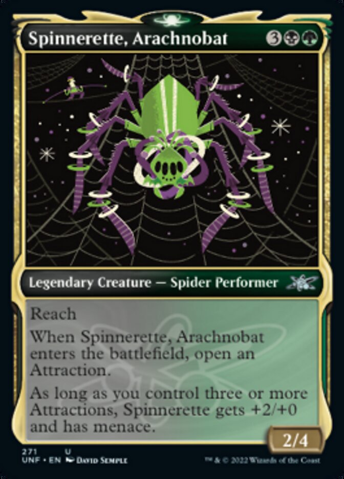 Spinnerette, Arachnobat (Showcase) [Unfinity] | Card Merchant Takapuna