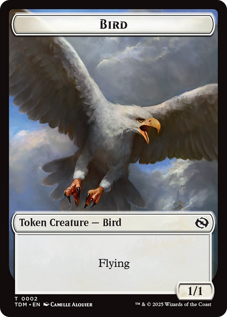 Inkling // Bird Double-Sided Token [Tarkir: Dragonstorm Commander Tokens] | Card Merchant Takapuna