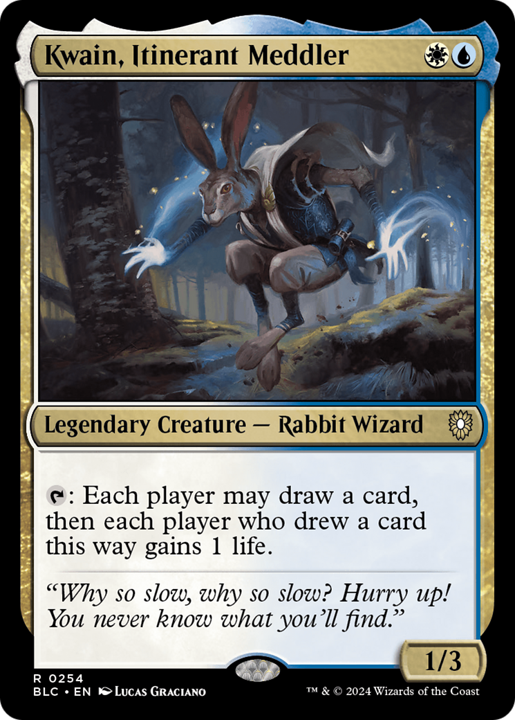 Kwain, Itinerant Meddler [Bloomburrow Commander] | Card Merchant Takapuna