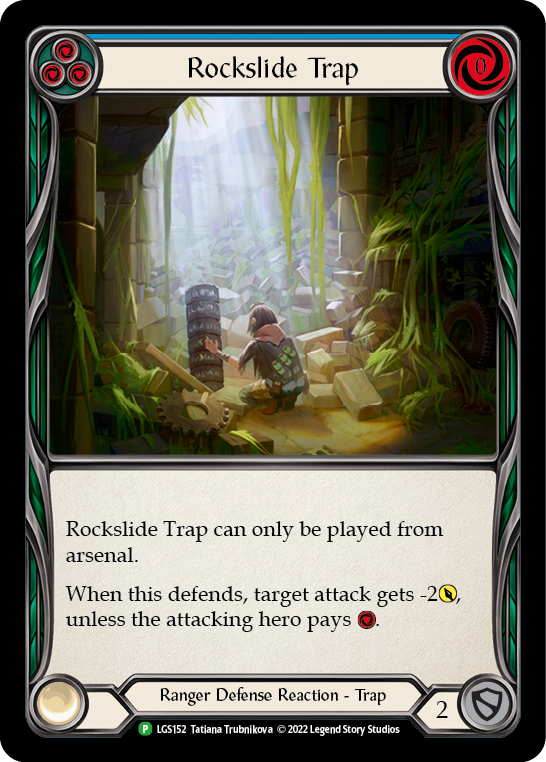 Rockslide Trap (Blue) [LGS152] (Promo)  Rainbow Foil | Card Merchant Takapuna