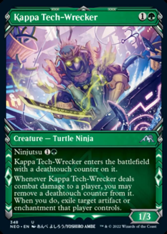 Kappa Tech-Wrecker (Showcase Ninja) [Kamigawa: Neon Dynasty] | Card Merchant Takapuna