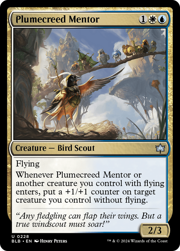 Plumecreed Mentor [Bloomburrow] | Card Merchant Takapuna