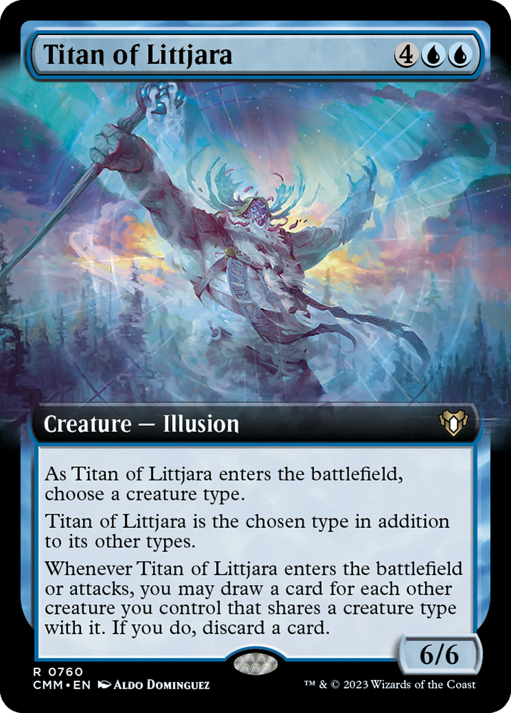 Titan of Littjara (Extended Art) [Commander Masters] | Card Merchant Takapuna