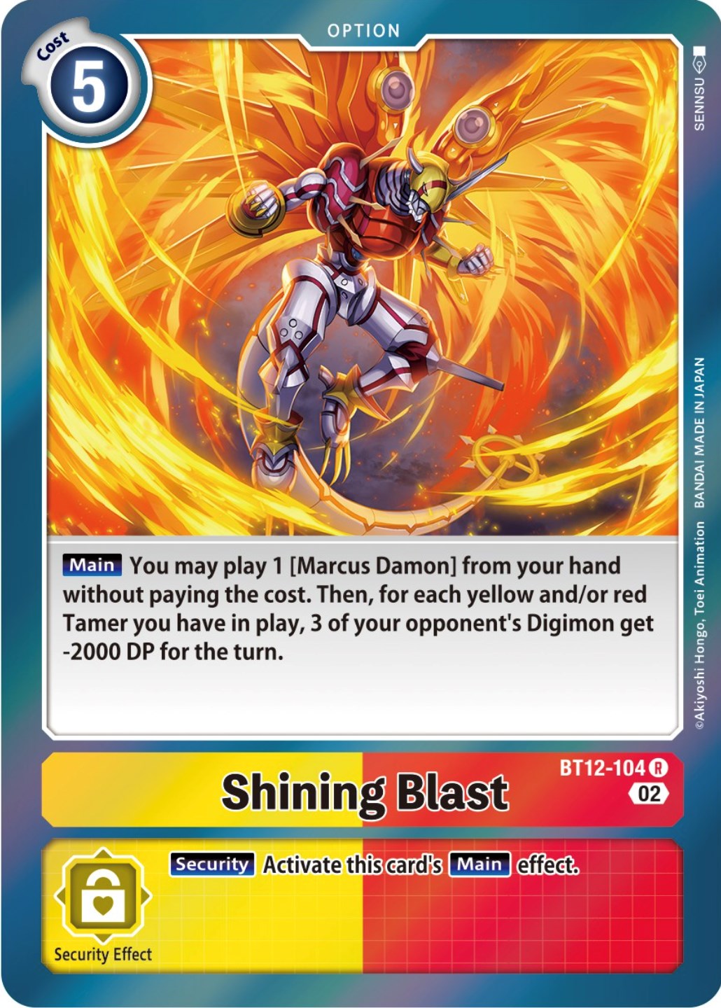 Shining Blast [BT12-104] [Across Time] | Card Merchant Takapuna