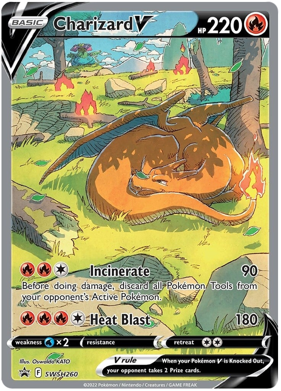 Charizard V (SWSH260) [Sword & Shield: Black Star Promos] | Card Merchant Takapuna