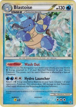 Blastoise (13/95) (Cracked Ice Holo) [HeartGold & SoulSilver: Unleashed] | Card Merchant Takapuna