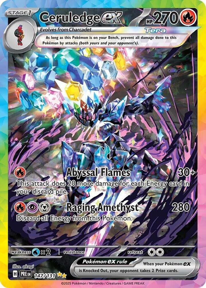 Ceruledge ex (147/131) [Scarlet & Violet: Prismatic Evolutions] | Card Merchant Takapuna