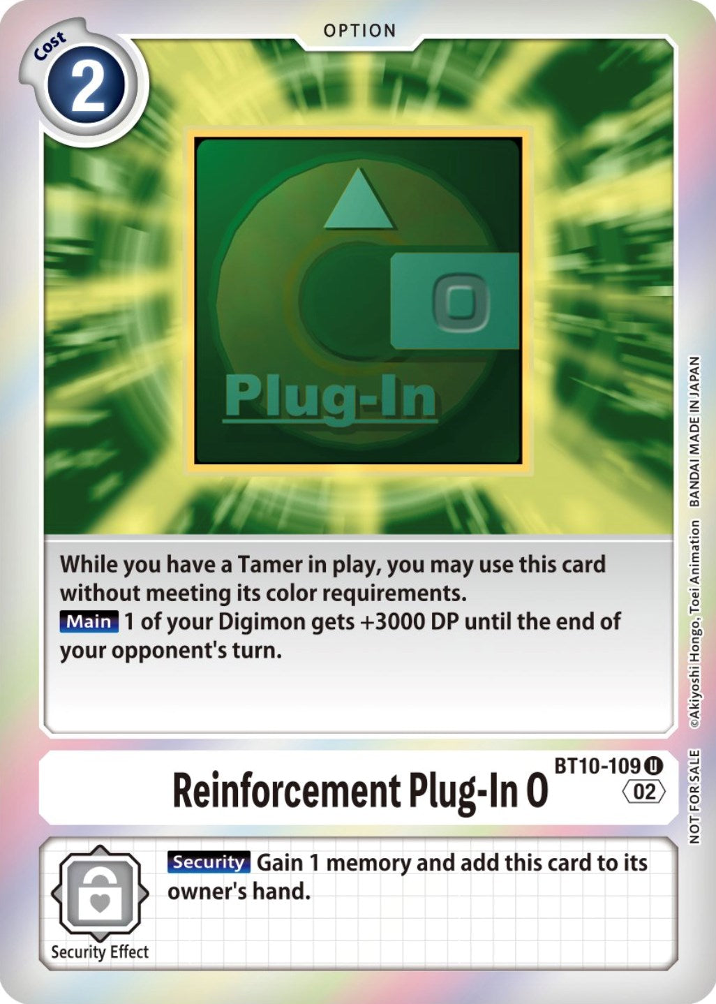 Reinforcement Plug-In 0 [BT10-109] (Event Pack 4) [Xros Encounter Promos] | Card Merchant Takapuna