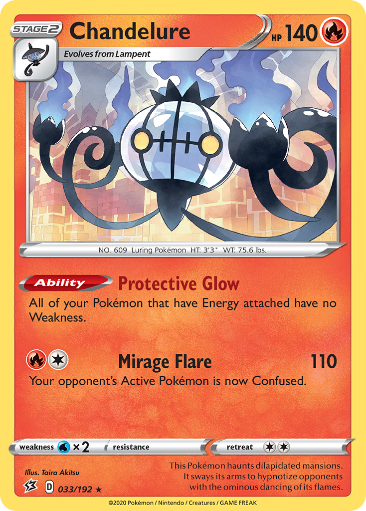 Chandelure (033/192) [Sword & Shield: Rebel Clash] | Card Merchant Takapuna