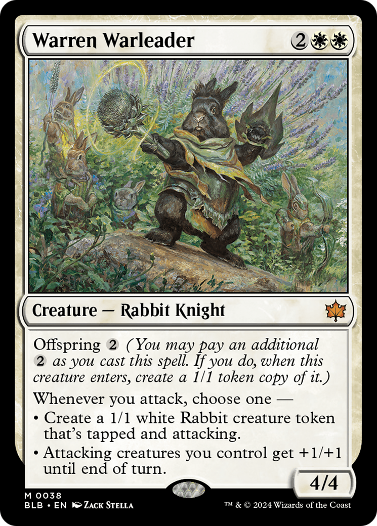 Warren Warleader [Bloomburrow] | Card Merchant Takapuna