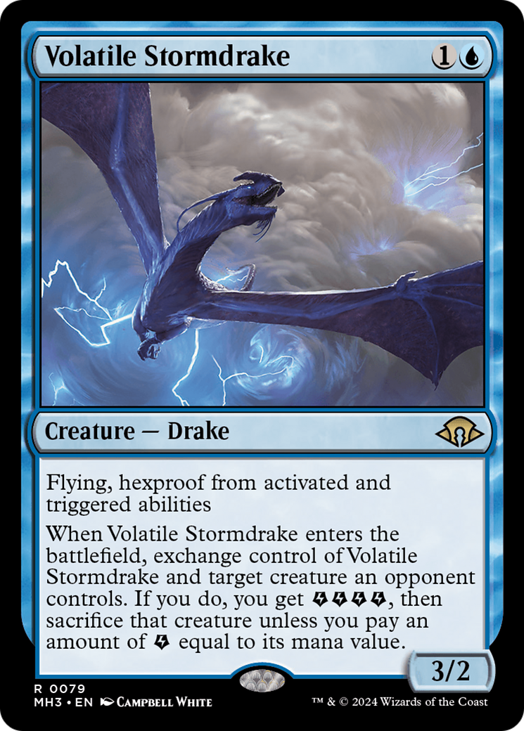 Volatile Stormdrake [Modern Horizons 3] | Card Merchant Takapuna