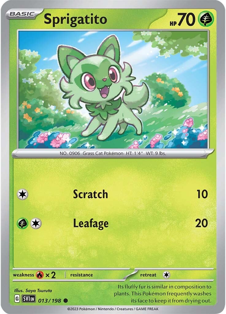 Sprigatito (013/198) [Scarlet & Violet: Base Set] | Card Merchant Takapuna