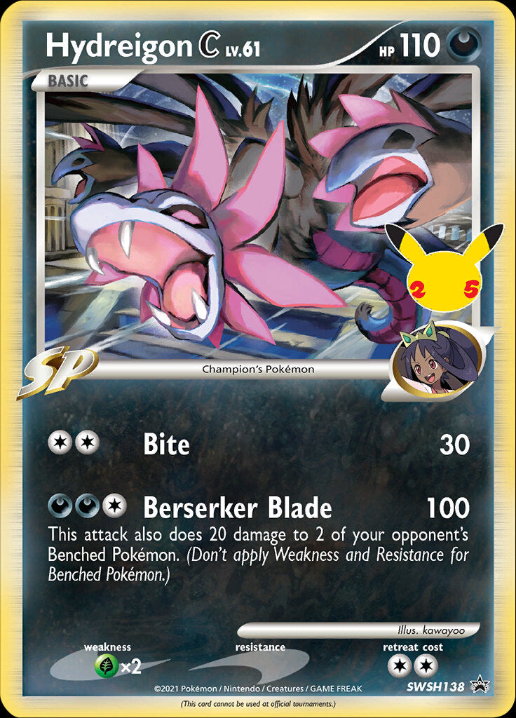 Hydreigon C (SWSH138) (Jumbo Card) [Sword & Shield: Black Star Promos] | Card Merchant Takapuna