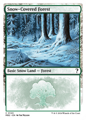 Snow-Covered Forest (White Border) [Mystery Booster 2] | Card Merchant Takapuna