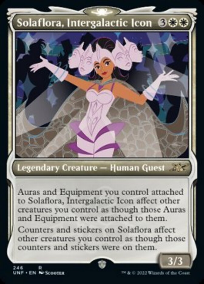 Solaflora, Intergalactic Icon (Showcase) [Unfinity] | Card Merchant Takapuna