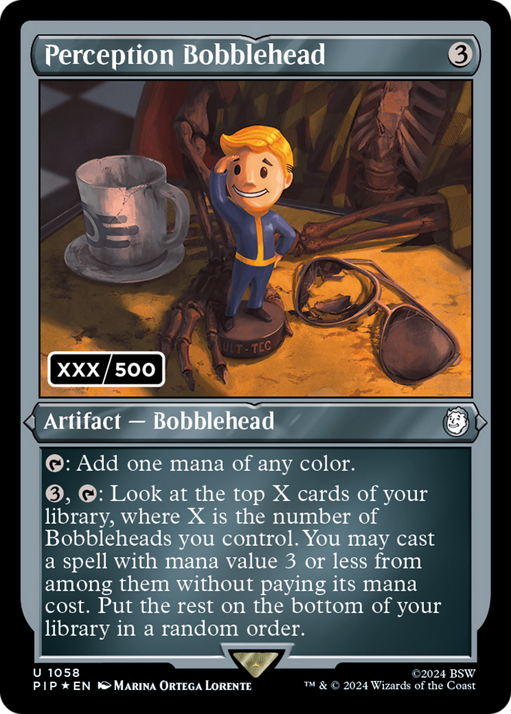 Perception Bobblehead (Serial Numbered) [Fallout] | Card Merchant Takapuna