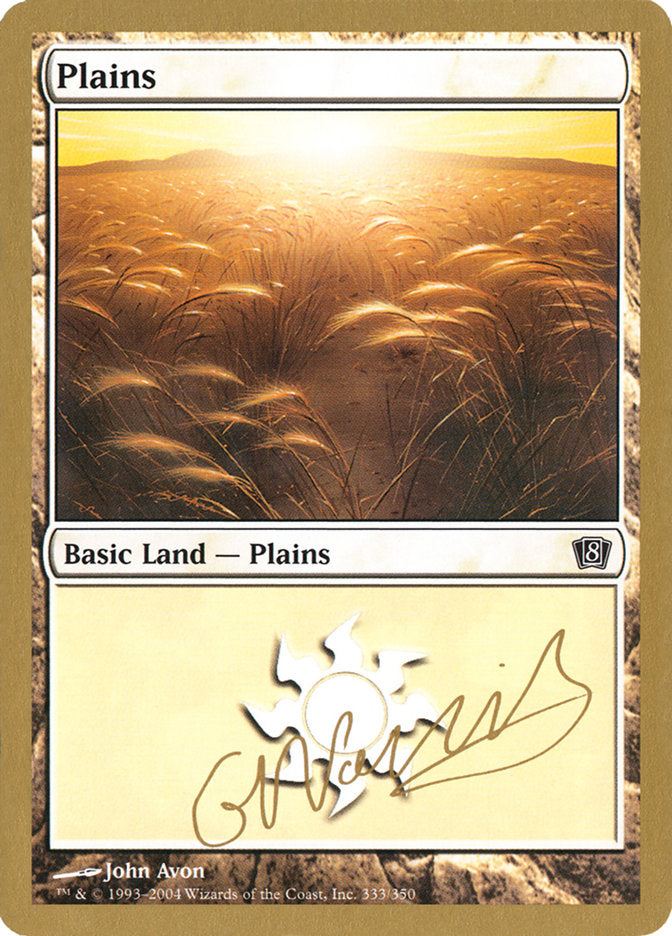 Plains (gn333) (Gabriel Nassif) [World Championship Decks 2004] | Card Merchant Takapuna