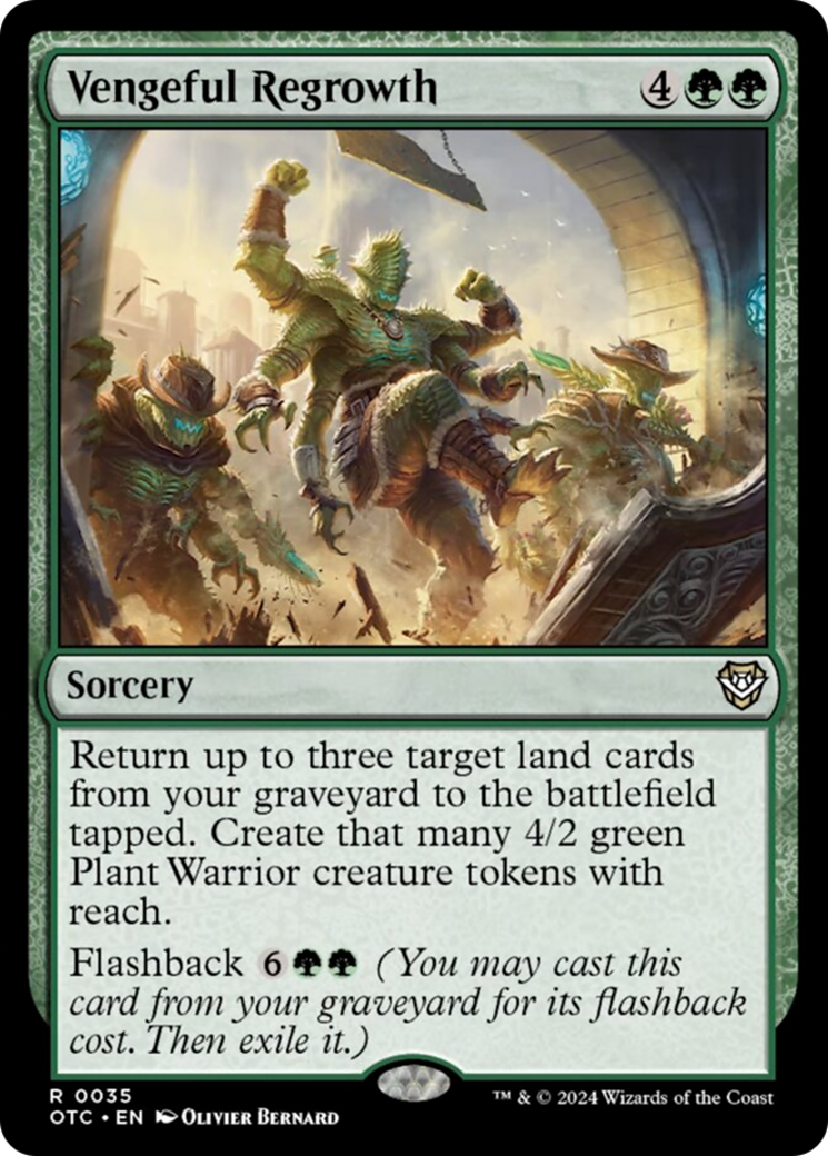 Vengeful Regrowth [Outlaws of Thunder Junction Commander] | Card Merchant Takapuna