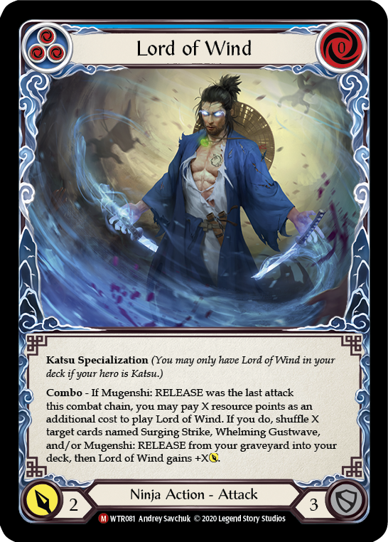 Lord of Wind [U-WTR081] (Welcome to Rathe Unlimited)  Unlimited Normal | Card Merchant Takapuna