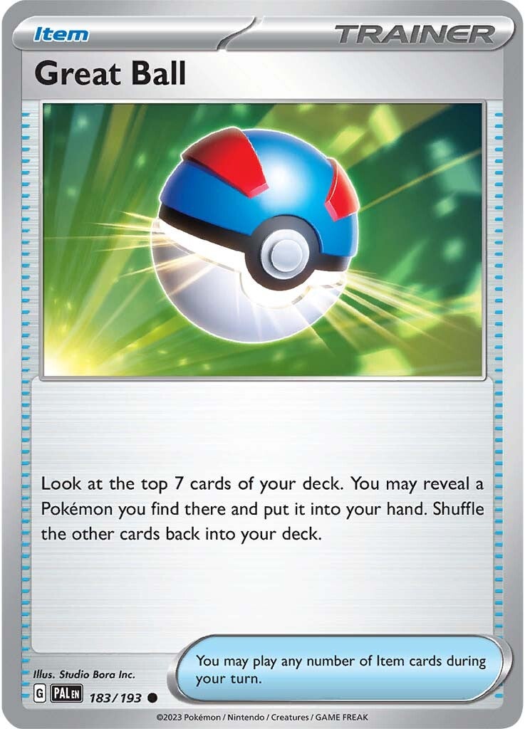 Great Ball (183/193) [Scarlet & Violet: Paldea Evolved] | Card Merchant Takapuna