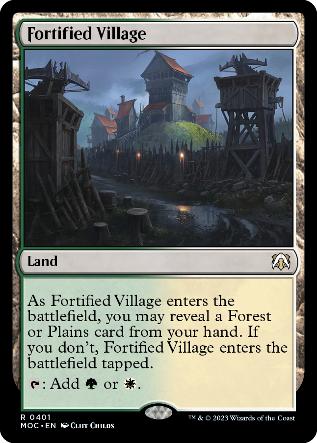 Fortified Village [March of the Machine Commander] | Card Merchant Takapuna