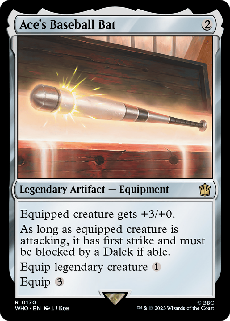 Ace's Baseball Bat [Doctor Who] | Card Merchant Takapuna