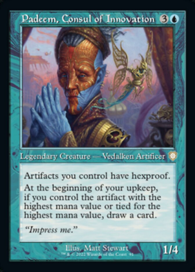 Padeem, Consul of Innovation (Retro) [The Brothers' War Commander] | Card Merchant Takapuna