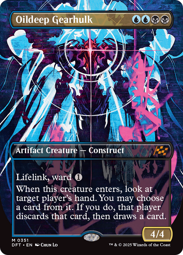 Oildeep Gearhulk (Borderless) [Aetherdrift] | Card Merchant Takapuna