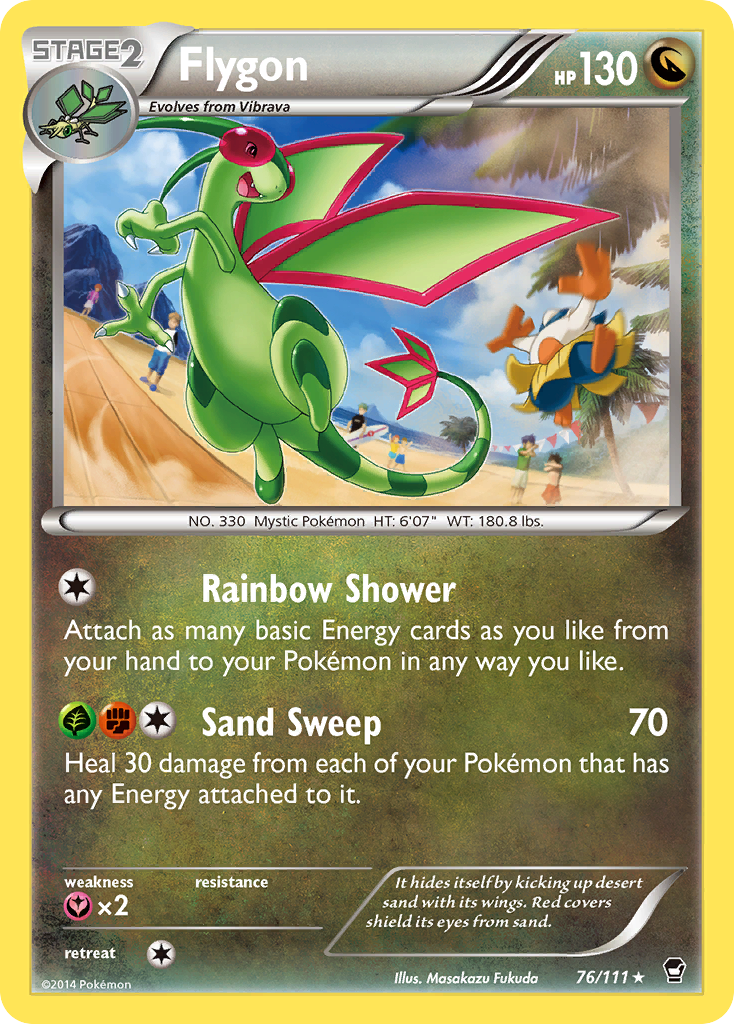 Flygon (76/111) [XY: Furious Fists] | Card Merchant Takapuna