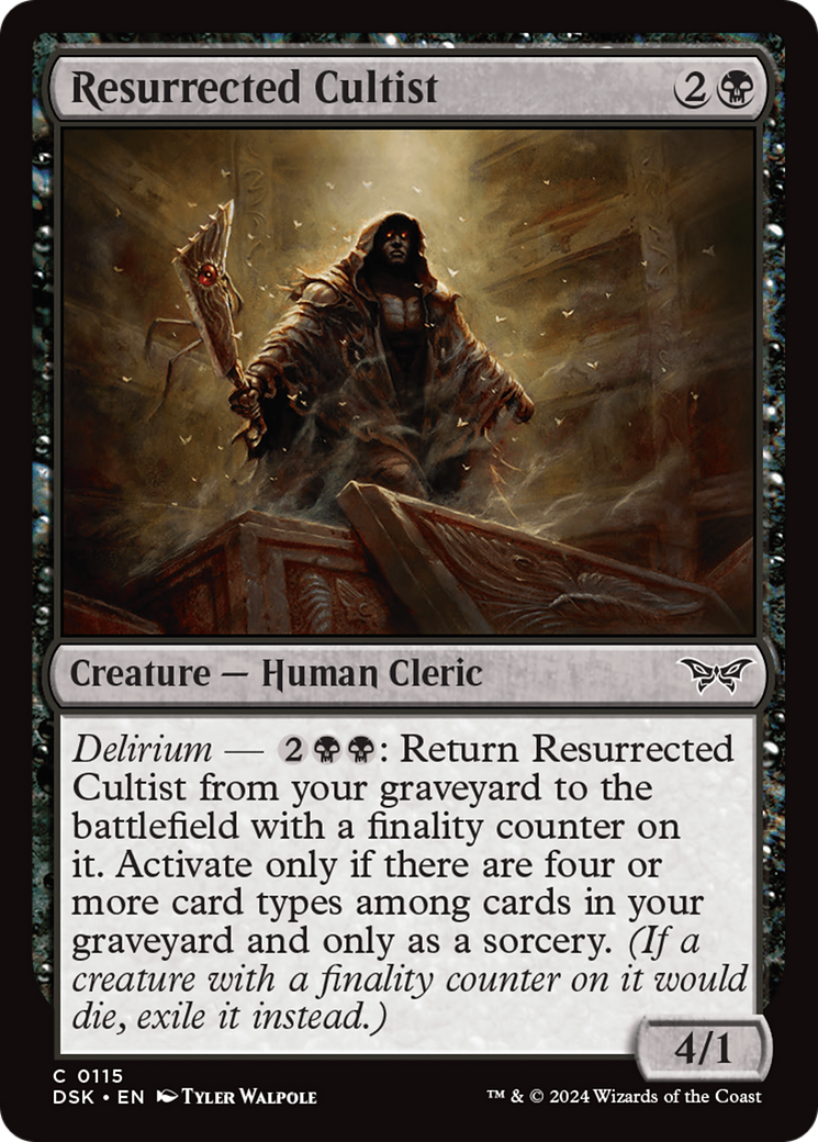 Resurrected Cultist [Duskmourn: House of Horror] | Card Merchant Takapuna