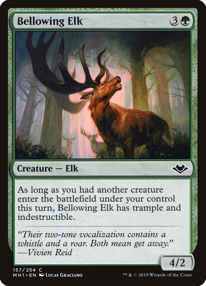 Bellowing Elk [Modern Horizons] | Card Merchant Takapuna