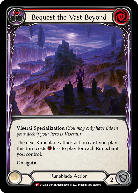 Bequest the Vast Beyond [DTD212] (Dusk Till Dawn) | Card Merchant Takapuna