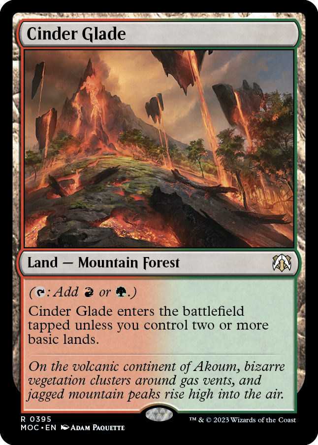 Cinder Glade [March of the Machine Commander] | Card Merchant Takapuna