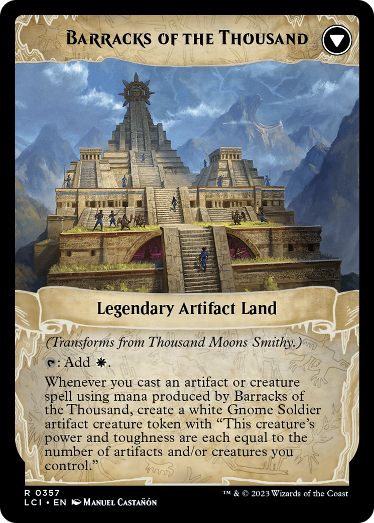 Thousand Moons Smithy (Extended Art) // Barracks of the Thousand [The Lost Caverns of Ixalan] | Card Merchant Takapuna