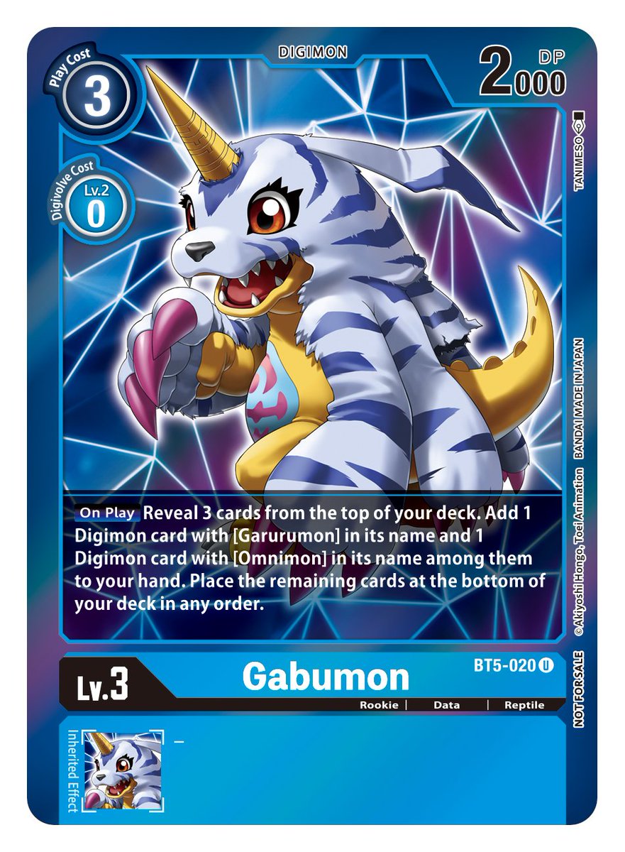 Gabumon [BT5-020] (Event Pack 2) [Battle of Omni] | Card Merchant Takapuna