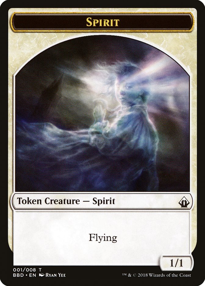 Spirit Token [Battlebond Tokens] | Card Merchant Takapuna