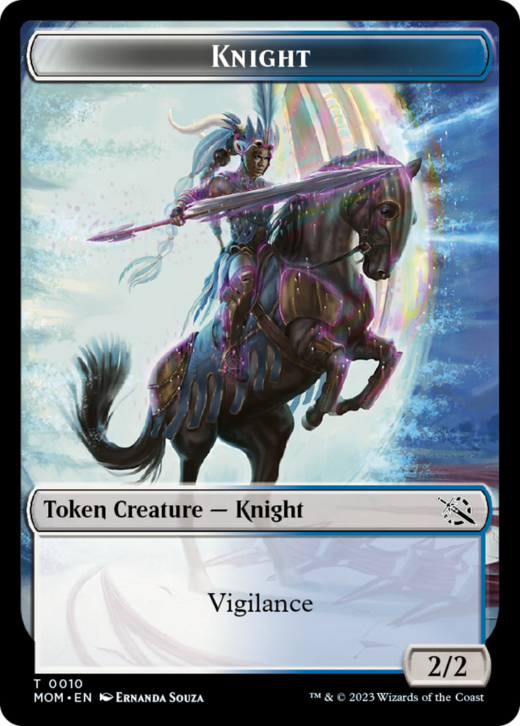 Phyrexian Myr // Knight Double-Sided Token [March of the Machine Tokens] | Card Merchant Takapuna