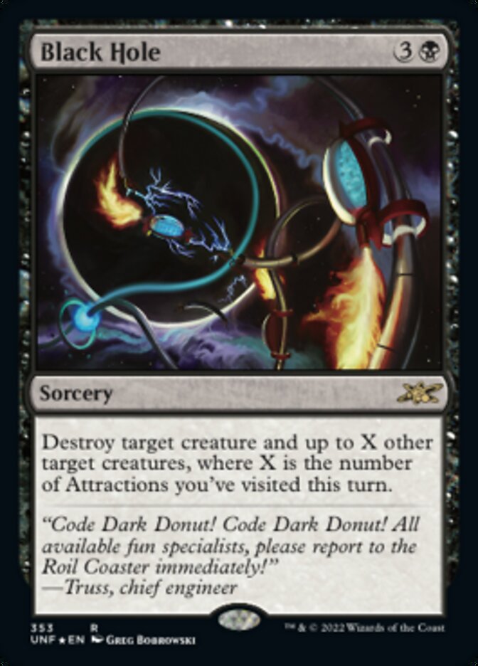 Black Hole (Galaxy Foil) [Unfinity] | Card Merchant Takapuna