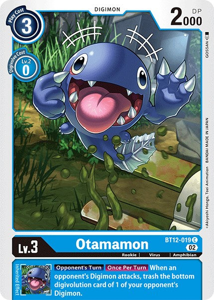 Otamamon [BT12-019] [Across Time] | Card Merchant Takapuna