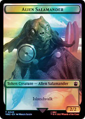 Dalek // Alien Salamander Double-Sided Token (Surge Foil) [Doctor Who Tokens] | Card Merchant Takapuna