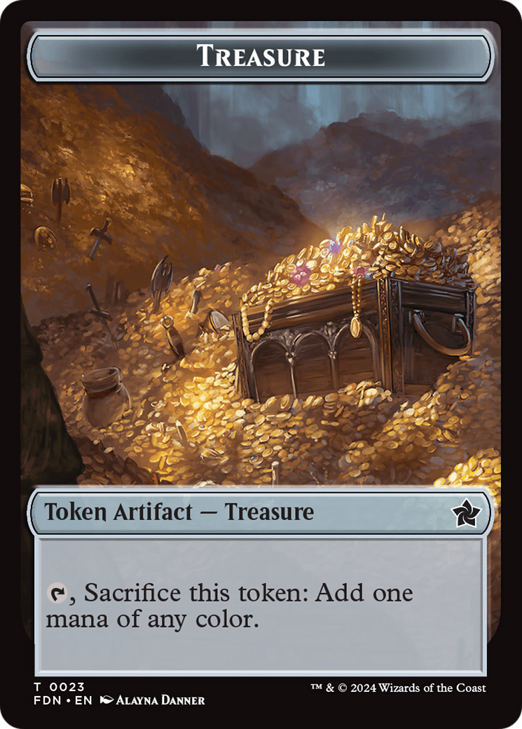 Food // Treasure Double-Sided Token [Foundations Tokens] | Card Merchant Takapuna