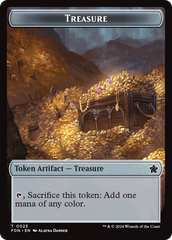 Goblin // Treasure Double-Sided Token [Foundations Tokens] | Card Merchant Takapuna