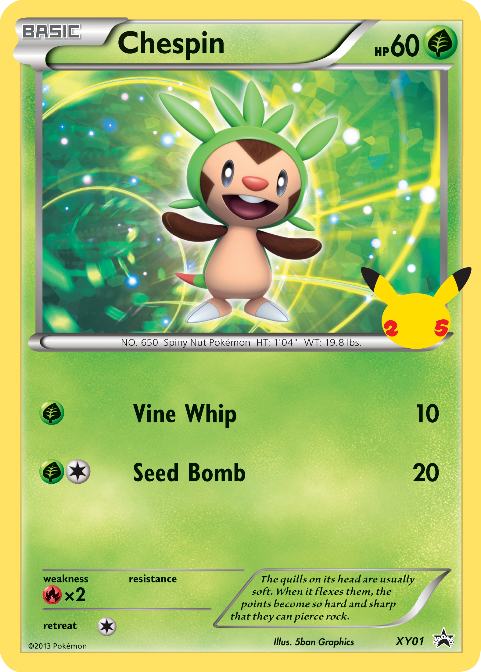 Chespin (XY01) (Jumbo Card) [First Partner Pack] | Card Merchant Takapuna